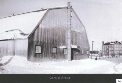 Photographs of the residential schools and arena in Spanish Ontario
