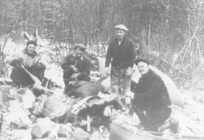 Photographs of buildings and people of Spanish, Ontario