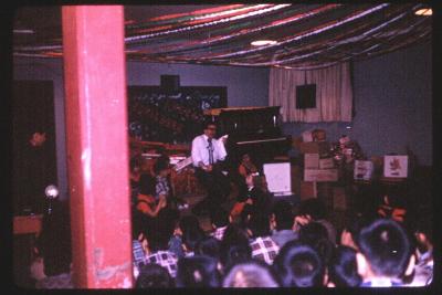 Photographs of a dance and concert at Lejac Indian Residential School