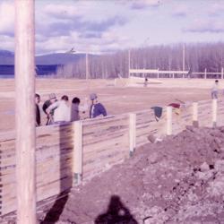 Photographs of students outside at the Lejac Indian Residential School