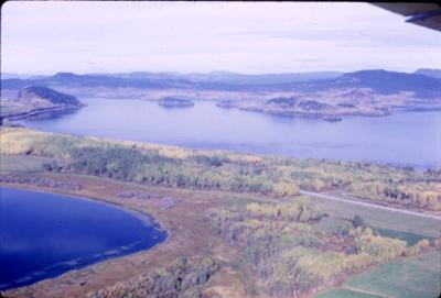 Photographs of Fraser Lake from the air