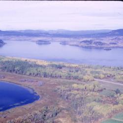 Photographs of Fraser Lake from the air