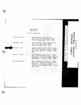 Moose Factory maintenance records