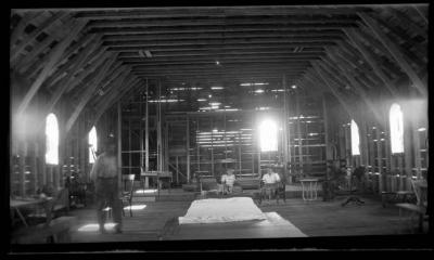 Photograph of the interior of a church in Garden River