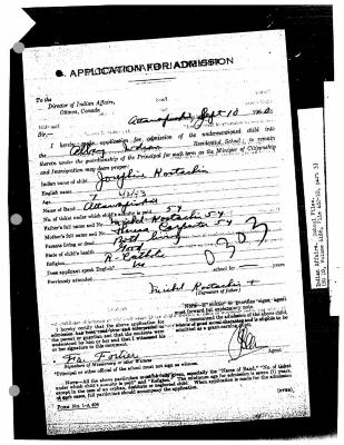 Albany Roman Catholic Residential School admissions and discharges (part 3 of 3)