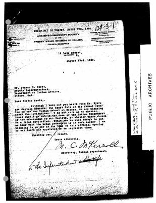 Cecilia Jeffrey Residential School general administration files (part 3 of 3)