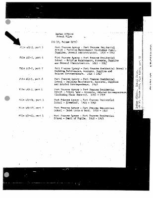 Fort Frances Residential School maintenance and accounts records