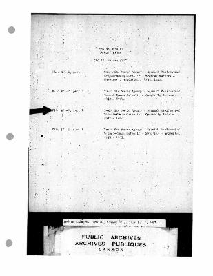 Spanish Residential School quarterly returns (part 1 of 4)