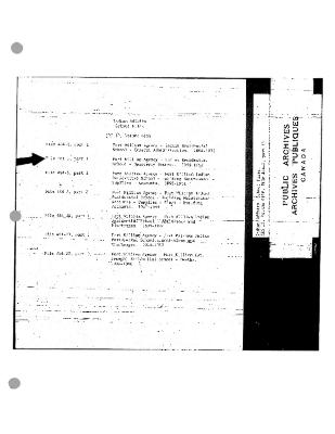 Fort William Agency quarterly returns (part 1 of 3)