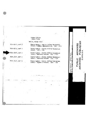 Cecilia Jeffrey Residential School quarterly returns (part 1 of 4)