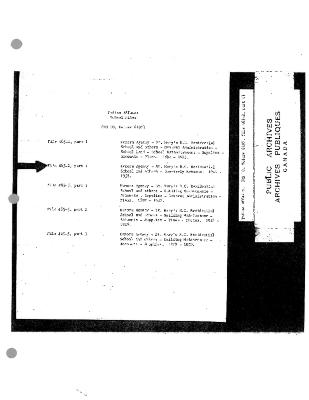 St. Mary's Roman Catholic Indian Residential School quarterly returns (part 1 of 4)