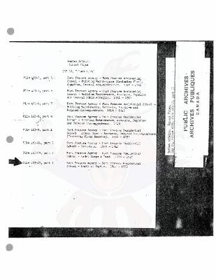 Fort Frances Residential School death records