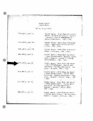 Mount Elgin Day School establishments, administration, and maintenance records