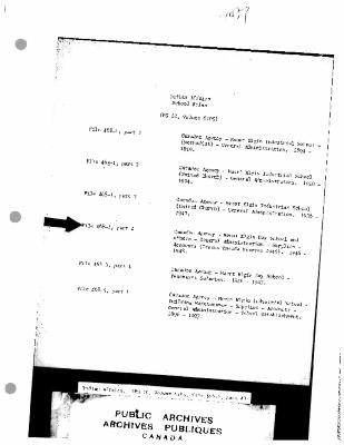 Mount Elgin Day School administration, accounts, and census records