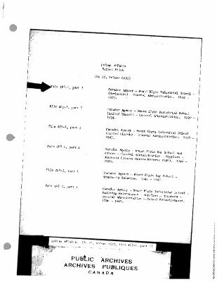 Mount Elgin Industrial School general administration records