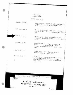 Mount Elgin Industrial School general administration records