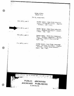 Mount Elgin Industrial School maintenance and accounts records