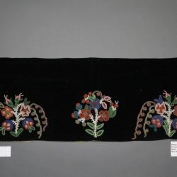 Floral patterned velvet panel