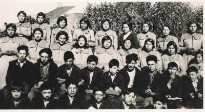 Photographs of students at Ermineskin Indian Residential School