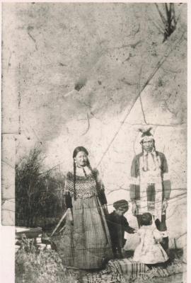 Photographs of students and community members in Hobbema