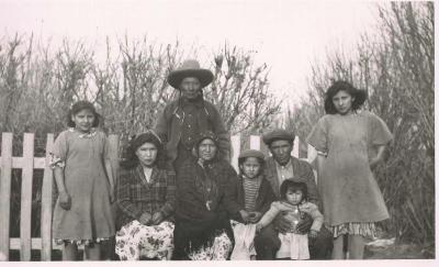 Photographs of students and community members in Hobbema