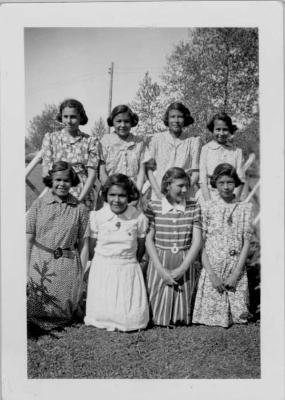 Photographs of students at Bishop Horden Hall Indian Residential School