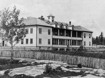 Photograph of  All Saints Residential School in Lac la Ronge Saskatchewan