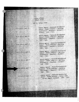 McIntosh Indian Residential School maintenance and accounts records