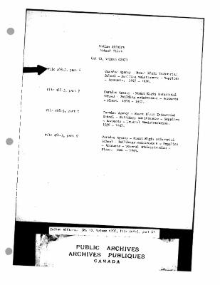 Mount Elgin Industrial School maintenance and accounts records