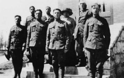 Photograph of men in military uniforms