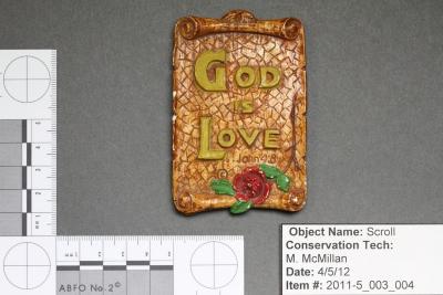 God is Love scroll