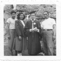 Photographs of staff and graduating students at St. Mary&#039;s