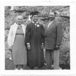 Photographs of staff and graduating students at St. Mary&#039;s