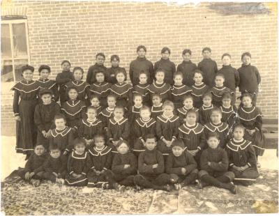 Photographs of students at St. Mary's Indian Residential School