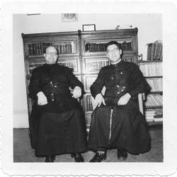 Photographs of staff and students at St. Mary&#039;s