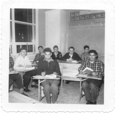 Photographs of students at activities at St. Mary's