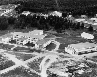 Photograph of Horden Hall, aerial view