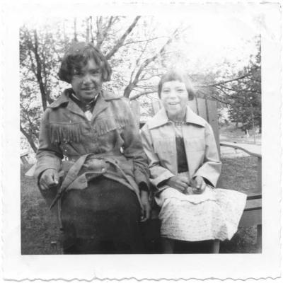 Photographs of students at St. Mary's