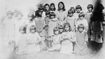 Photograph of a group of girls