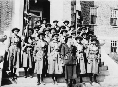 Photograph of a girl guide troop