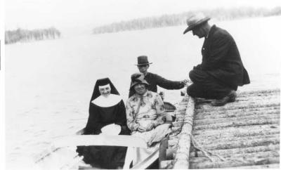 Photographs of students and people in Kenora