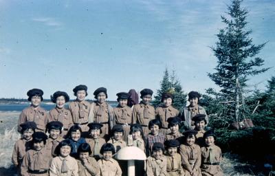 Photographs of students in Fort George