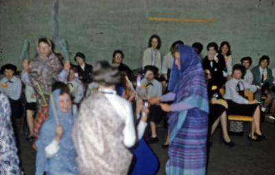 Photographs of students, staff, and activites in Moose Factory