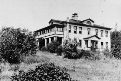 Photograph of the girls' home on Cormorant Island