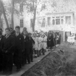 Photographs of students and buildings at St. Margaret&#039;s Indian Residential School