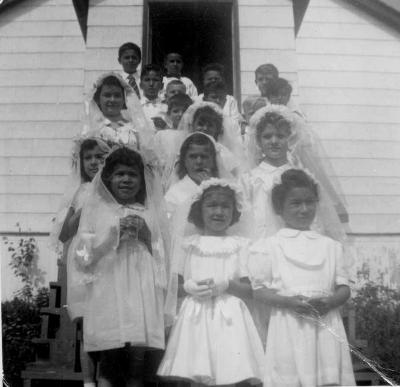 Photographs of students at St. Margaret's Indian Residential School