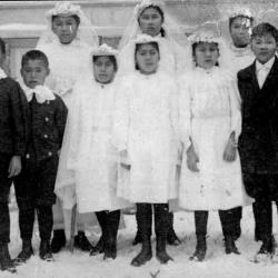 Photographs of students at St. Margaret&#039;s Indian Residential School