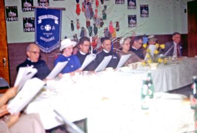 Photographs of a clergy tea in Moose Factory