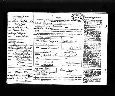 Marriage records research