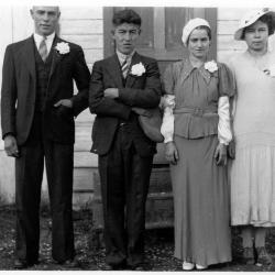 Photographs people at Batchewana and Michipicoten Harbour